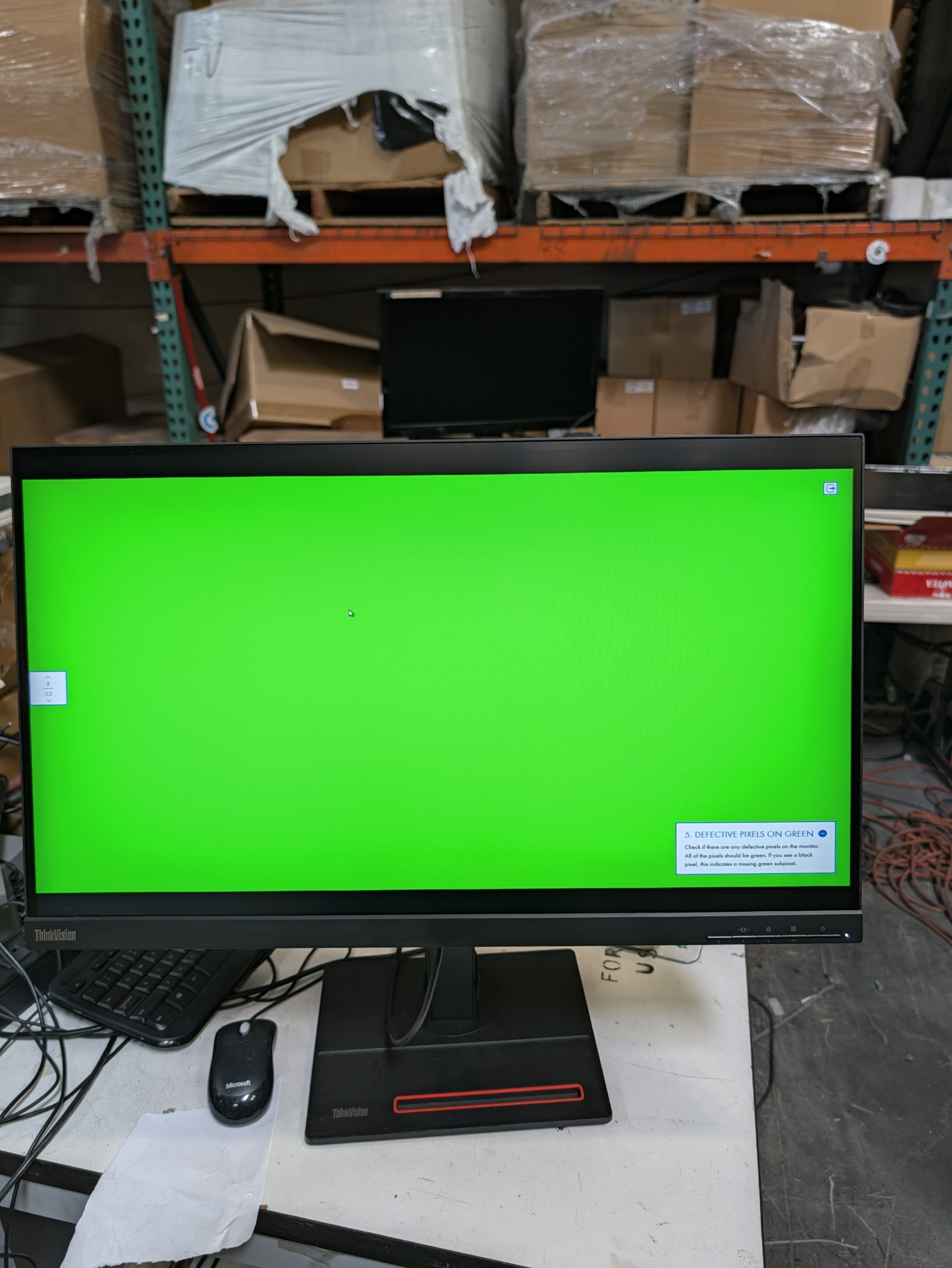 Lenovo ThinkVision 27" 2K 2560x1440 60Hz QHD IPS Monitor USB-C, HDMI, DP Inputs -Preowned - Image 3